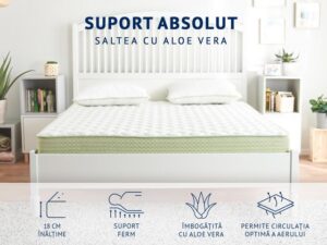 Saltea Dormeo Aloe Vera Memory Plus 18 cm fermitate ridicata HS1 Review